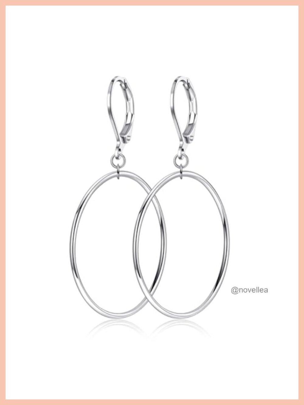 Large Big Circle Hoop Dangle Earrings for Women Hypoallergenic Lead-Free